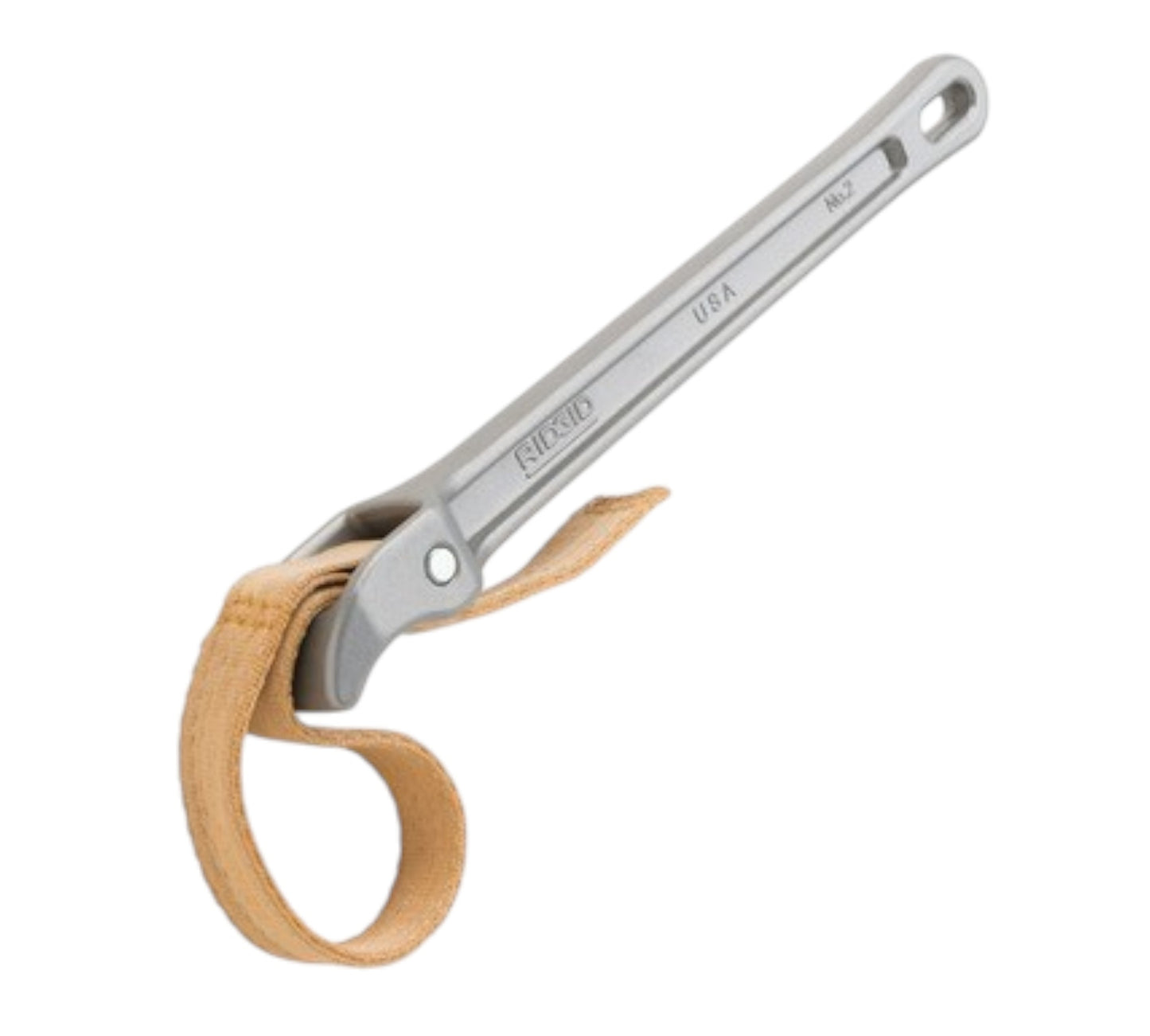 Clé à courroies en aluminium de 18 pouces avec courroie de 17 pouces x 1-3/4 pouce pour tuyaux de pvc (RIDGID 31370)