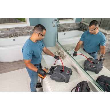 FlexShaft K9-12 Wall-to-Wall Drain Cleaning Machine for 1.25" to 2" pipes (1/4" cable - 30' length) | (RIDGID 74978)