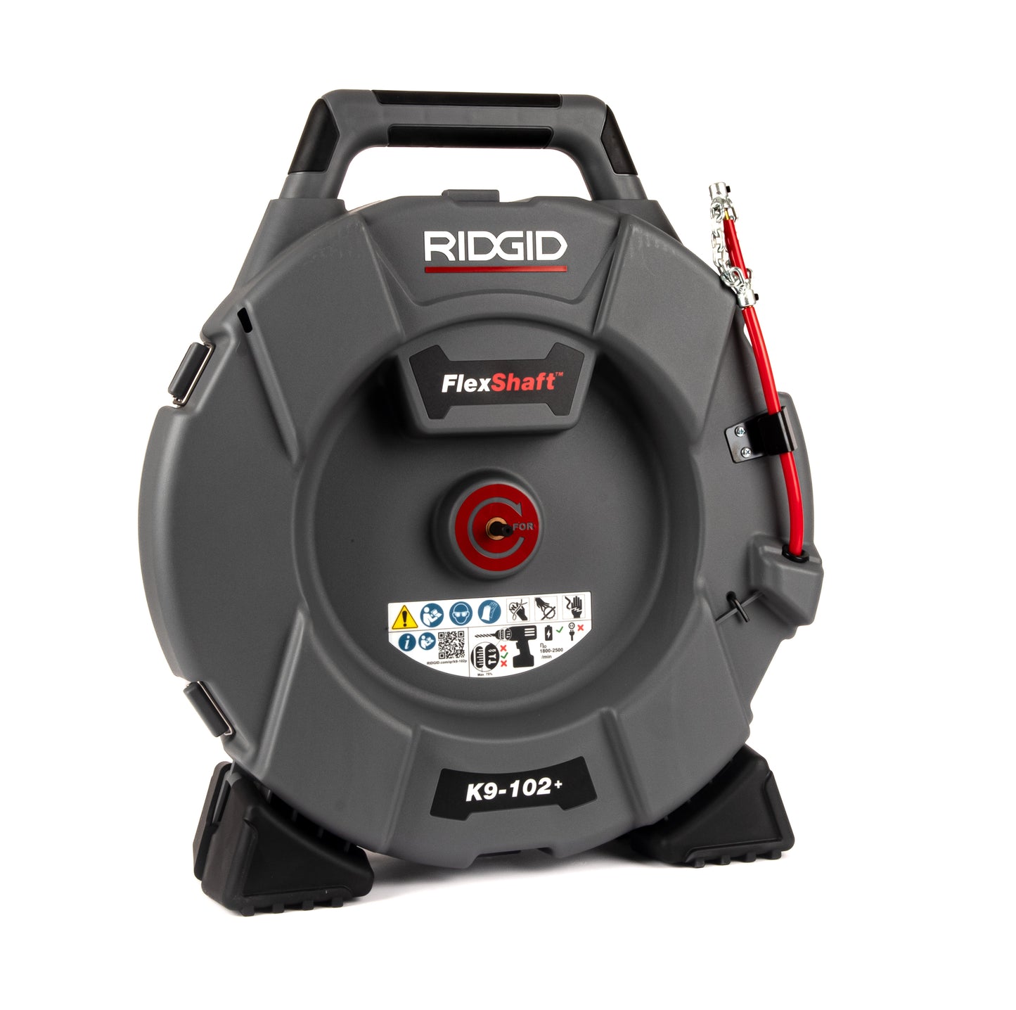 K9-102+ FlexShaft® Machine for 1.25" to 2" pipes (1/4" cable - 50' length) | (RIDGID 76193)