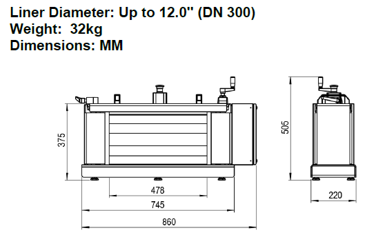 Sanikom Sanitable E300 Portable Electric Impregnation Roller
