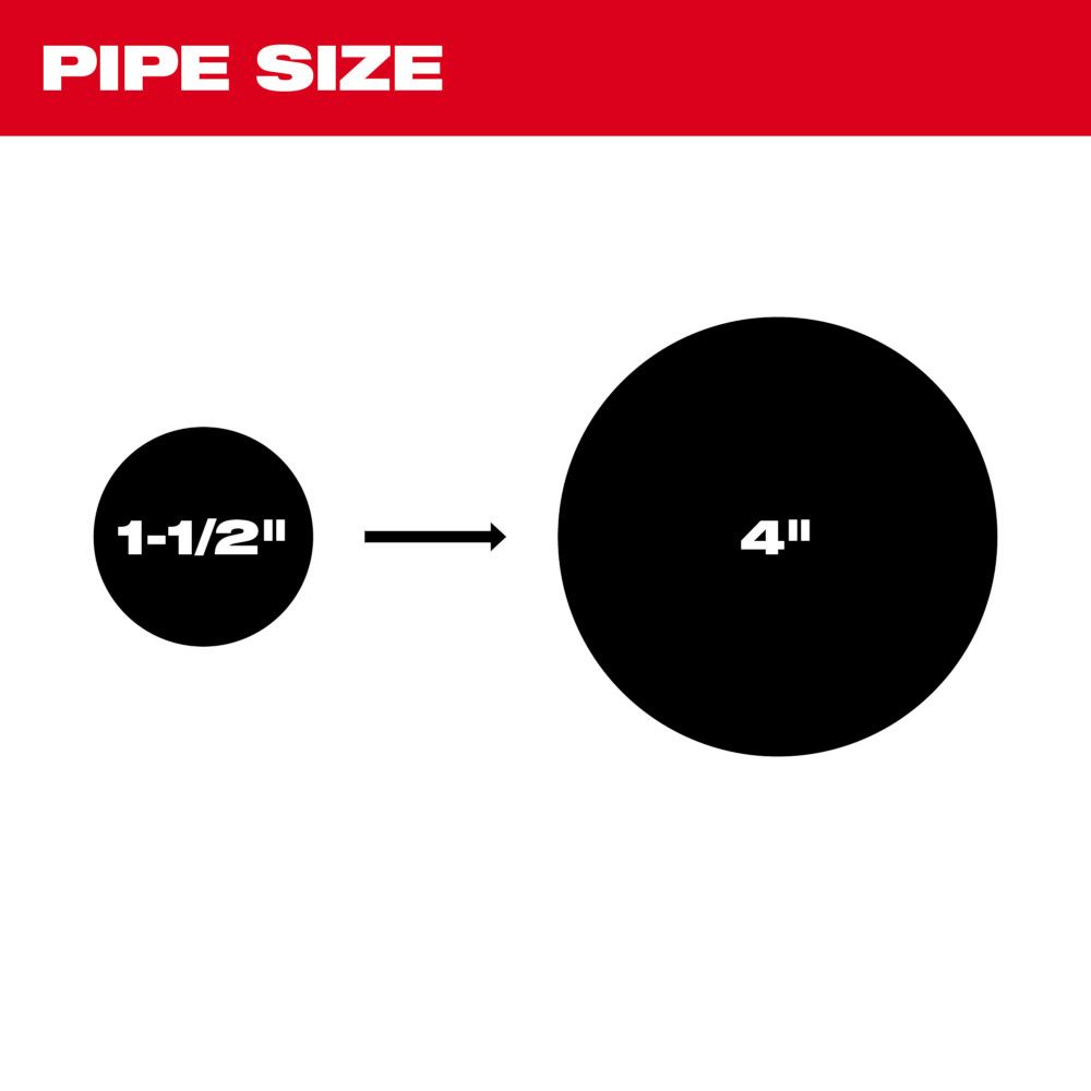 M18 FUEL™ High Speed Chain Snake for 1-1/2” – 4” Pipes (5/16" cable - 75' length) | (Milwaukee 2819-22)