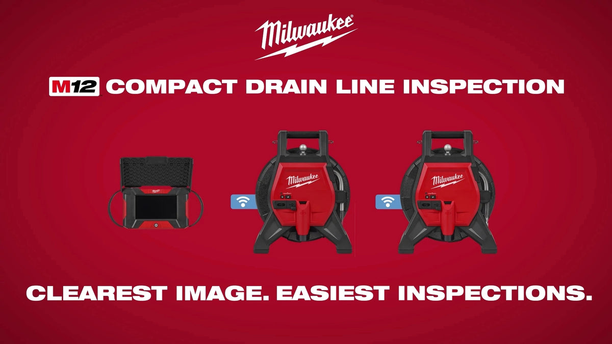 Caméra M12 High Flex dans un drain résidentiel avec coudes et siphon
