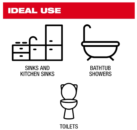 Kit de pistolet à air comprimé pour le déblocage des canalisations M12™ AIRSNAKE™