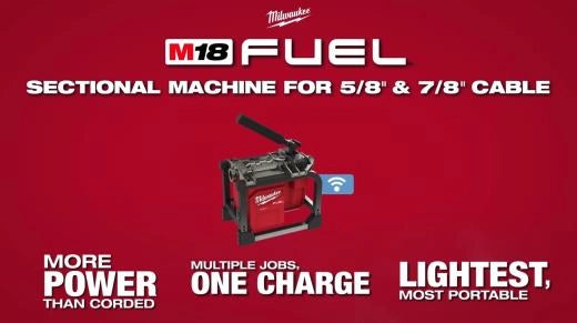 Machine sectionnelle M18 FUEL, autre angle