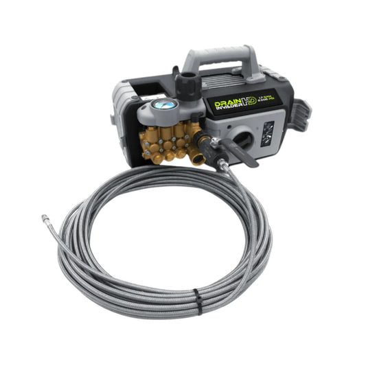 Drain Invader HD Hand Carry Electric Sewer Jetter 2000 PSI 1.7 GPM with Heavy Duty Pump