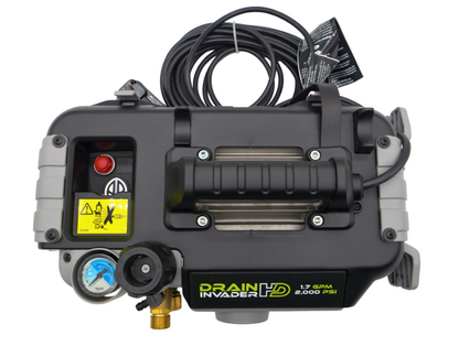 Nettoyeur d'égouts électrique portatif Drain Invader HD 2 000 psi (1,7 gal/min) avec pompe robuste