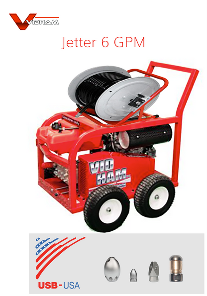 VIDHAM Portable Water Jetter 6GPM | 3500 PSI