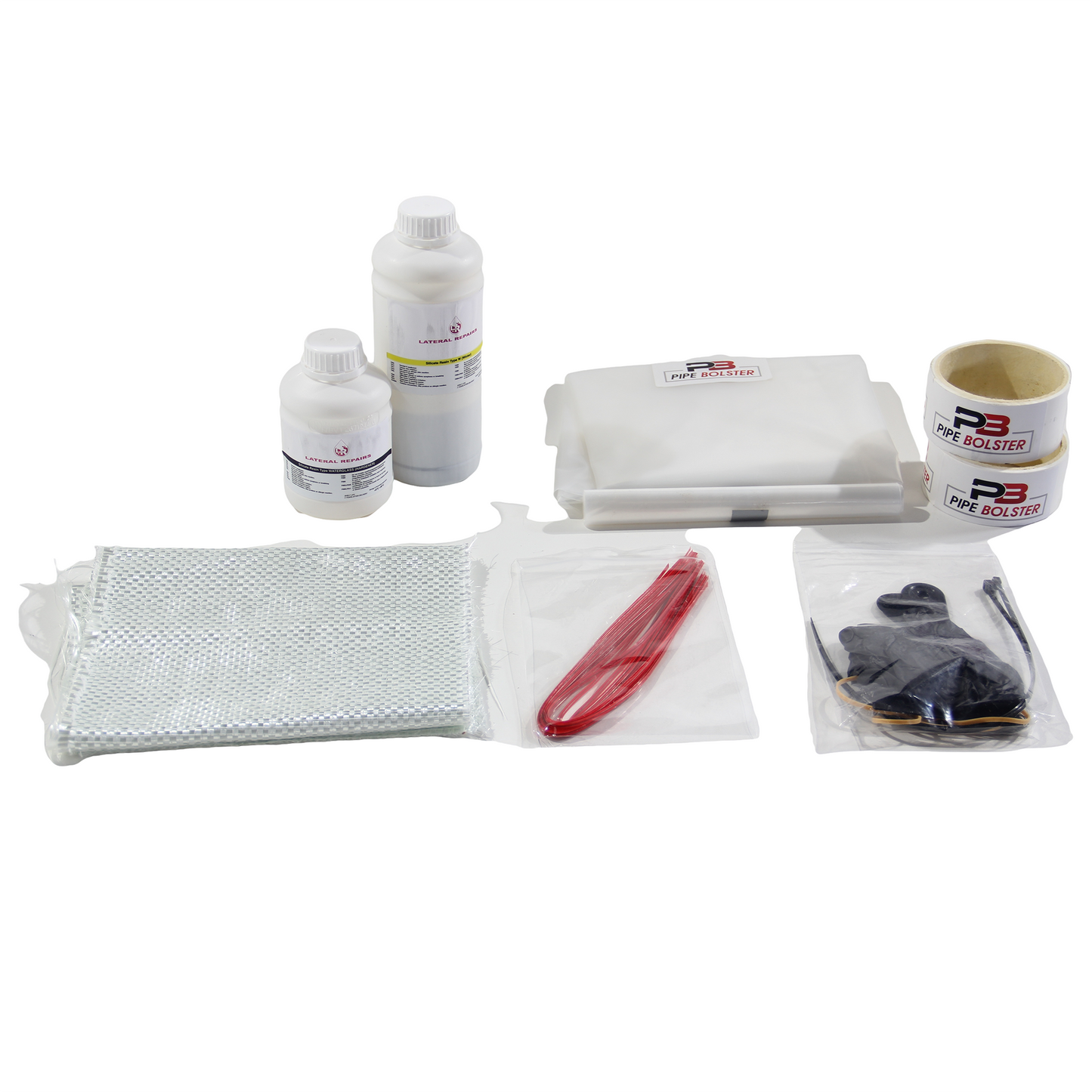 PipeBolster Starter Kit Spot Repairs System for 4''-6'' Pipe Patch