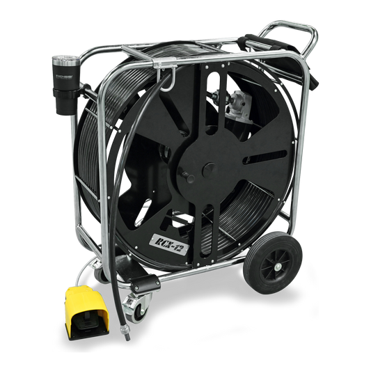 Machine Fraiseuse RENSSI RCX-12 pour conduites de 3" à 8" (câble 1/2" – longueur 100 pi)