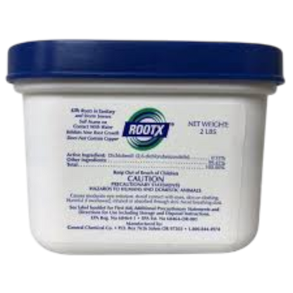RootX® 2 lb – Éliminateur de racines moussant pour conduites d'égout et systèmes septiques