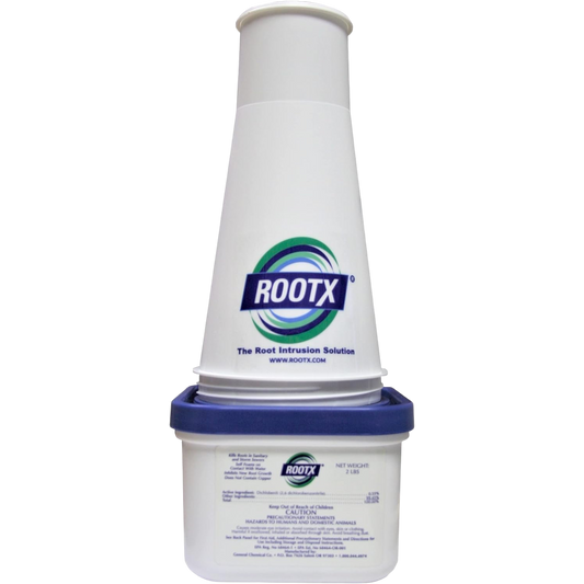 Residential RootX® 15 – 908 Grams – Foaming Root Control for Sewer Lines & Septic Systems