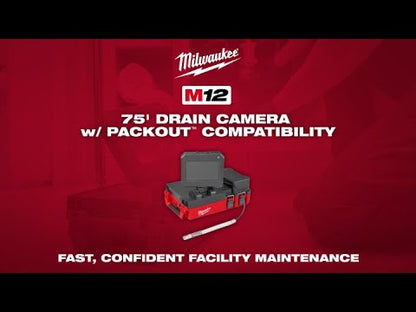M12™ 75' Drain Camera w/ PACKOUT™ Compatibility | (Milwaukee 3154-20)
